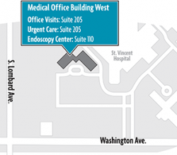 DCC Evansville Campus Map 1  Digestive Care Center