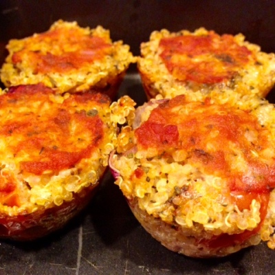 Gluten-free Quinoa Pizza Bites