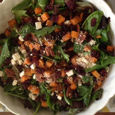 Roasted Sweet Potato Salad with Honey-Cumin Vinaigrette