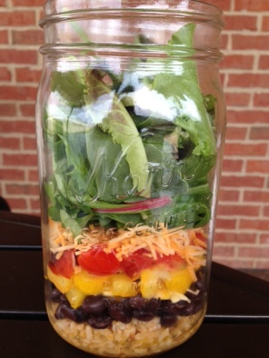 Mexican Style Salad in a Jar