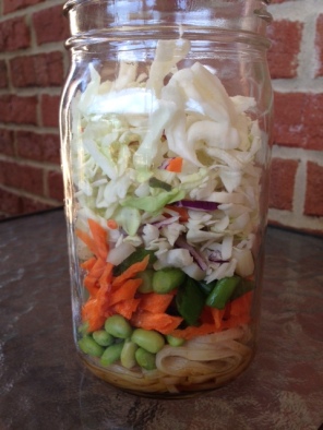 Asian Style Salad in a Jar